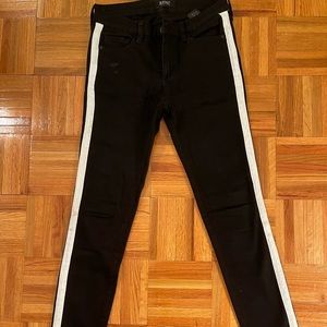 Black jeans with white stripe size 26